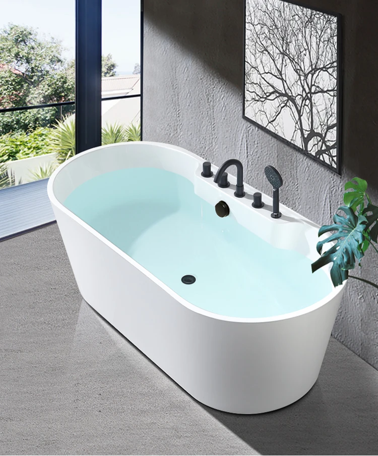 Independent acrylic household adult bath Princess bath tub 1.2-1.7m bath tub insulation.