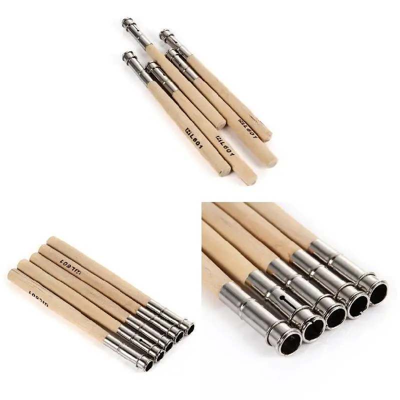 5pcs Drawing Pencil Extender Device Lengthened Carbon Rods Clip Lengthening Bar Pencil Sketch Art