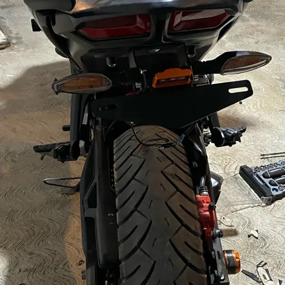 

Motorcycle Accessories Rear License Plate LED Light Tail Tidy License Plate Holder For DUKE 125 250 390 200 2017- 2021 2022 2023
