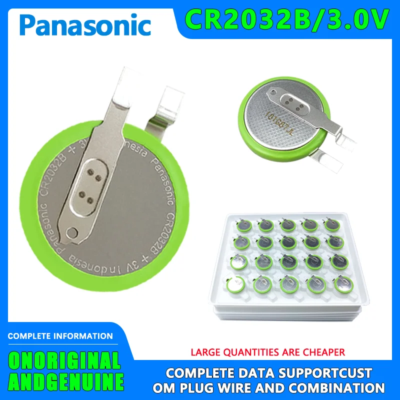 1PCS Panasonic CR2032B/FCN Tire Pressure Monitoring Built-in Sensor 3V High-temperature Resistant Button Battery