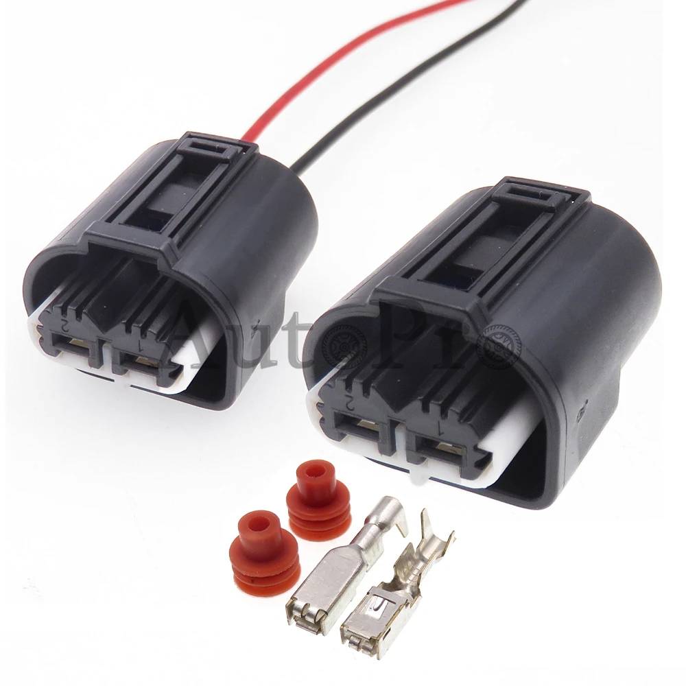 1 Set 2 Hole 2-968643-1 AC Assembly Car Wire Harness Connectors Auto Waterproof Socket Automobile Electrical Adapter