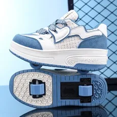 

2 Wheels Roller Skate Shoes,Kids Boys Girls Outdoor Parkour roller skates ,Children's gift, Walking shoes kids sneakers