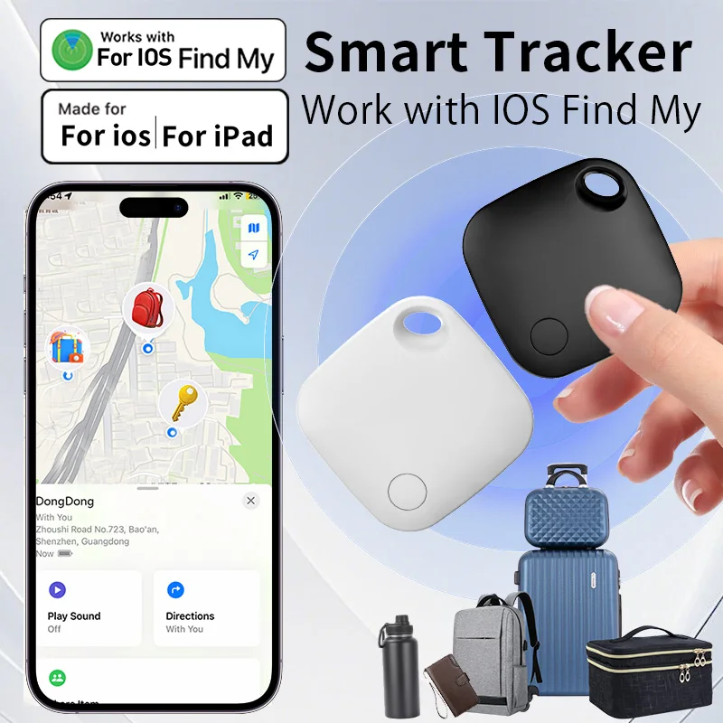 جهاز تعقب الموقع لتحديد موقع الملاحة لنظام IOS Apple Find My Keys Bag Item Search Alarm Finder MFI Smart Tag لهاتف iPhone ipad