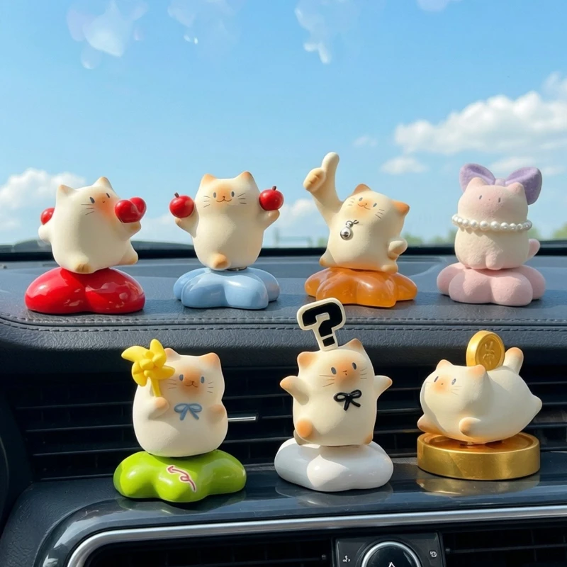 Cat PAI Lewuyou Rotation Series Blind Box Toy Mystery Box Kawaii Anime Figure Cartoon Cute Cat Doll High Value Desktop Ornament