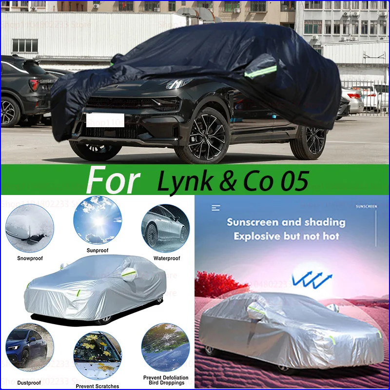 

Full Car Cover For Lynk & Co 05 Car Cover Universal Protective Cover,Anti Aging,Auto Dustproof Anti-Rain Snow Waterproof