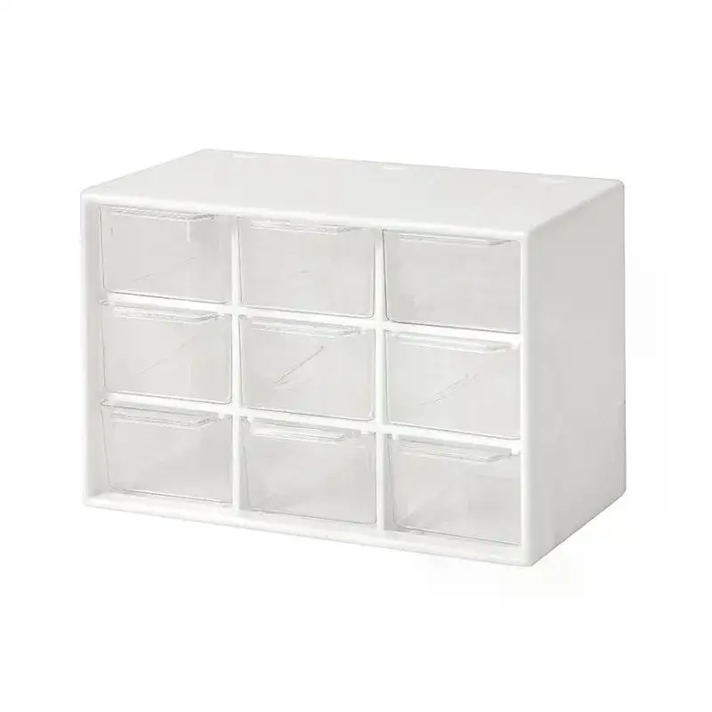 6/9 Grid Desktop Boxes Organizer Transparent Small Drawer Partitioned Student Desk Wall-mounted Sundries Storage Box