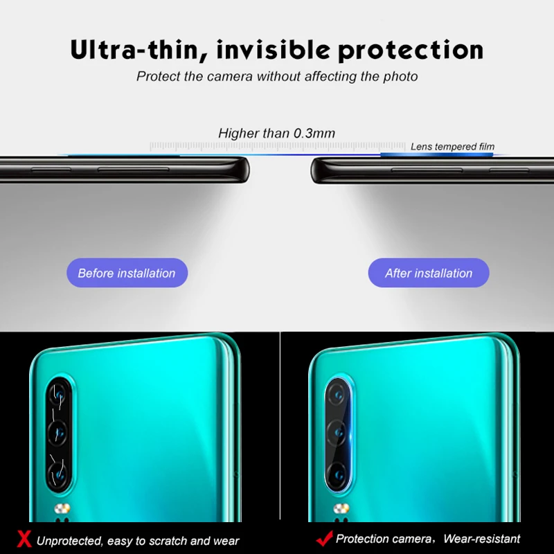 For Huawei P30 Ring Camera Len Cover For Huawei P30 Lite P 30 Camera Protector Ring Glass Protection