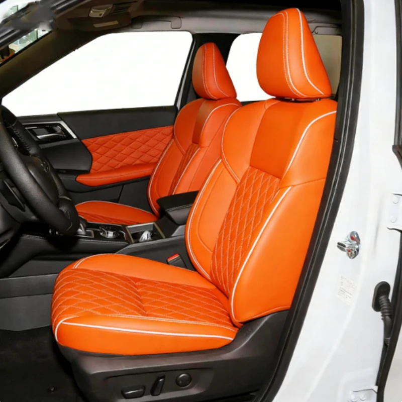 

Car Special Seat Cover For Mitsubishi Outlander 2022 2023 2024 5 Seats PU Leather Seat Cushion Seat Protective Cover Accessories