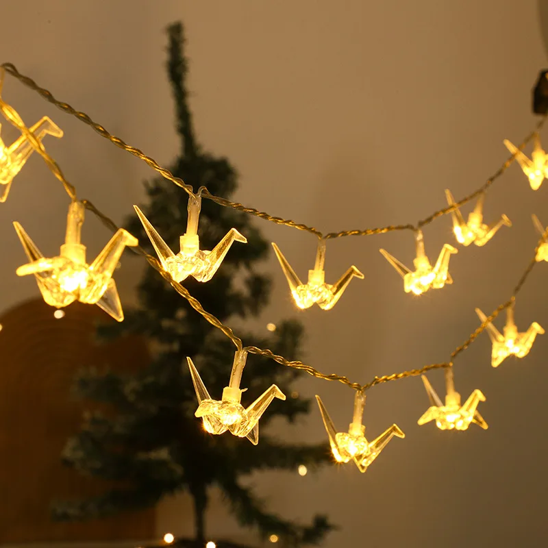 

2024 Bird String Lights 80 LED Lights Mini Vintage Christmas Halloween Decorative String Lights Patio Garden Home 505