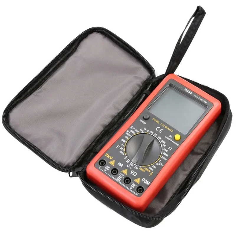 Hard Carrying for Case Digital Multimeter Protective Storage Bag Canvas Tool Kit Travel Gift Convenient Ammeter Voltmeter