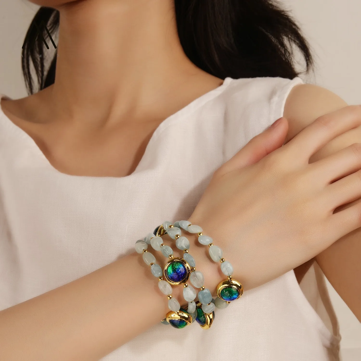 4-strands-aquamarine-bracelets-with-murano-style-glass-beads-bracelet-for-women-fashion-luxury-18k-gold-plated-handmade-jewelry