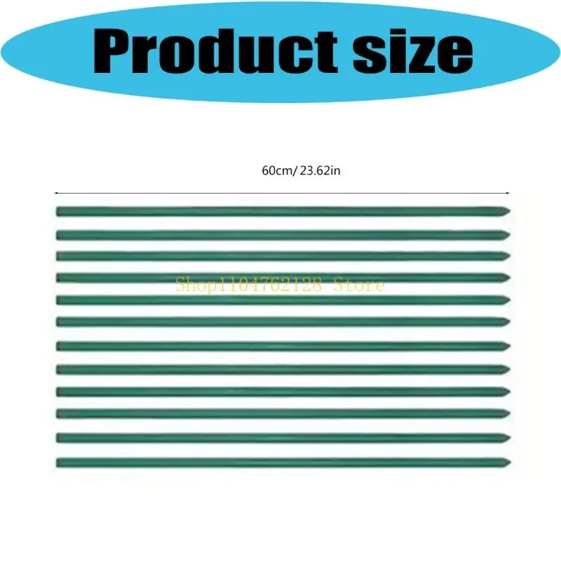 12 Pieces 60cm Plastic Climbing Plant Stakes For Outdoor Garden Vine Trellis Support best sale