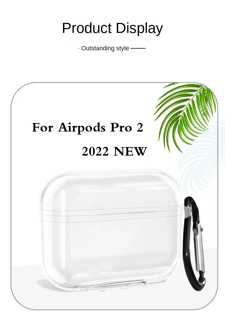 หูฟังคริสตัลสำหรับ Apple AirPods Pro 2ซิลิโคนโปร่งใสป้องกันสำหรับ AirPods 3 2ชาร์จ1กล่องพวงกุญแจ