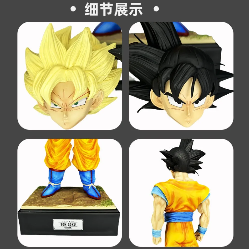 Genuine Dragon Ball Z Warrior Action Figures Anime Protagonist Son Goku Exquisite Realistic Model Toys Garage Kit Birthday Gifts