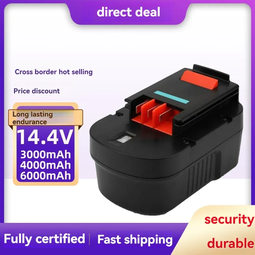 

Lefei Yi 14.4V HPB14 suitable for Black and Decker 6000mAh Ni Mh Firestorm FSB14 FS140BX 499936-34 battery replacement tool