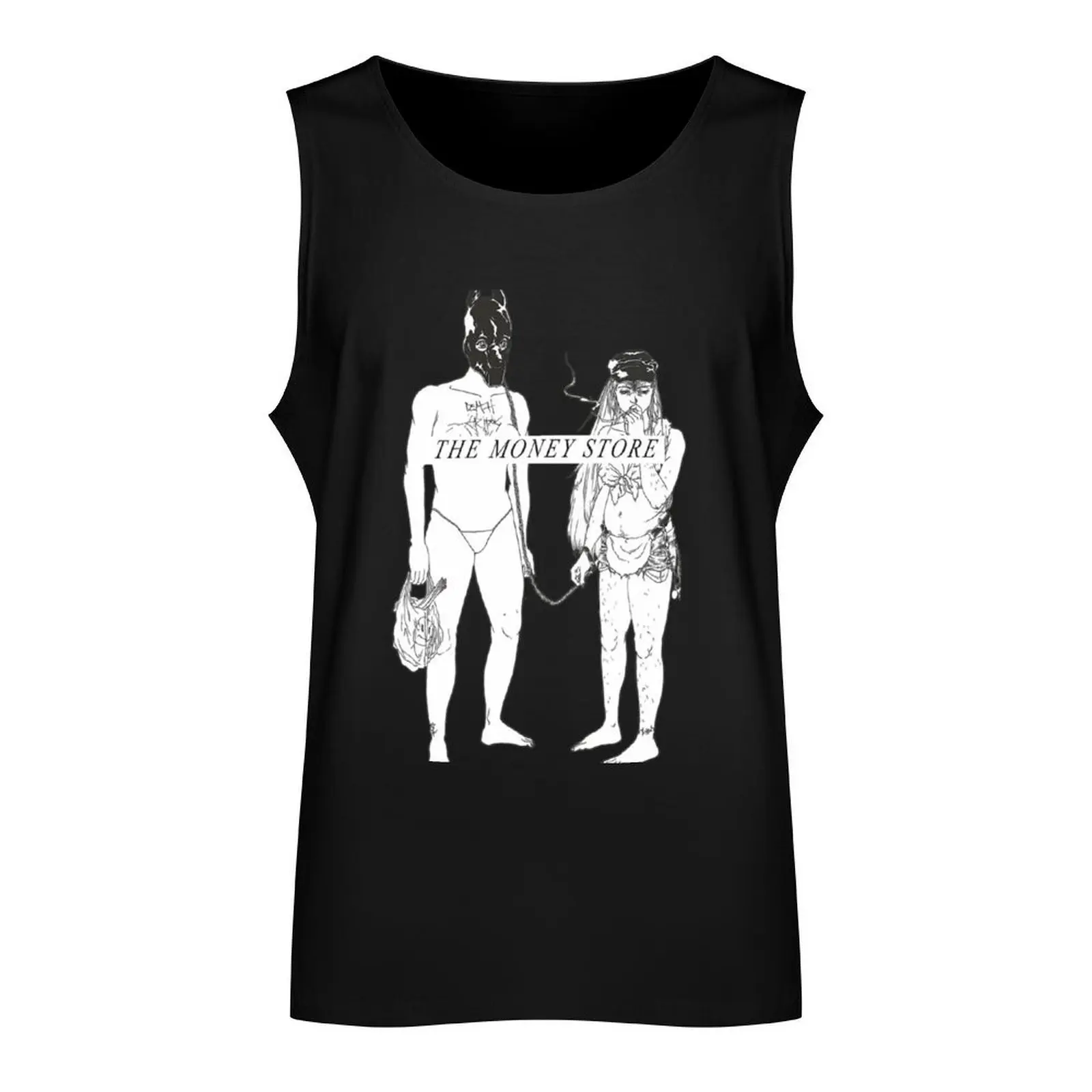 death grips the money store album cover (censored) Tank Top anime clothes sleeveless t-shirts for men plain t-shirt