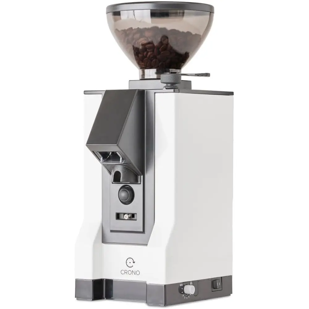 

150g Capacity 50mm Steel Burr Grinder with Timer, White