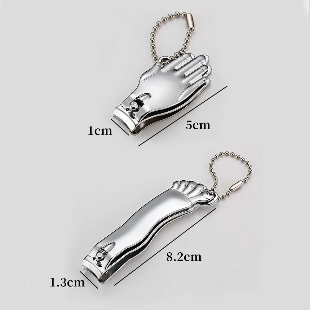 Stainless Steel Nail Clipper Set Nail Accessories Pedicure Tools Nail Cutting Pliers Anti-skid Hand and Foot Shape