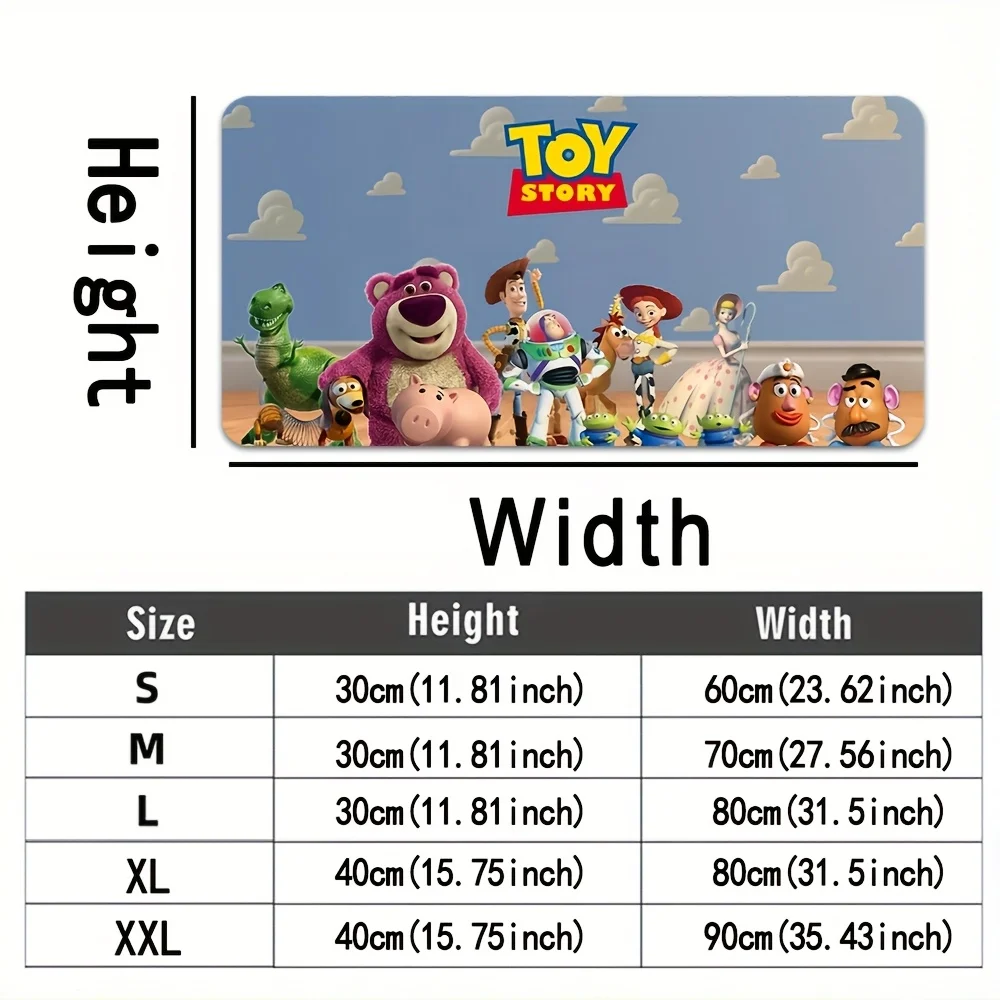 แผ่นรองเมาส์ 1 ชิ้น ธีมวู้ดดี้และบัซ พื้นผิวทนทานและไม่ลื่น แผ่นรองเมาส์ขนาดใหญ่ มีตัวเลือกหลายขนาด เหมาะสำหรับเล่นเกมและ