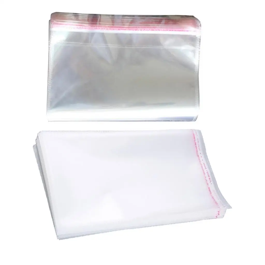 100x bolsas OPP postales autoadhesivas tarjetas de felicitación cubierta protectora adhesiva