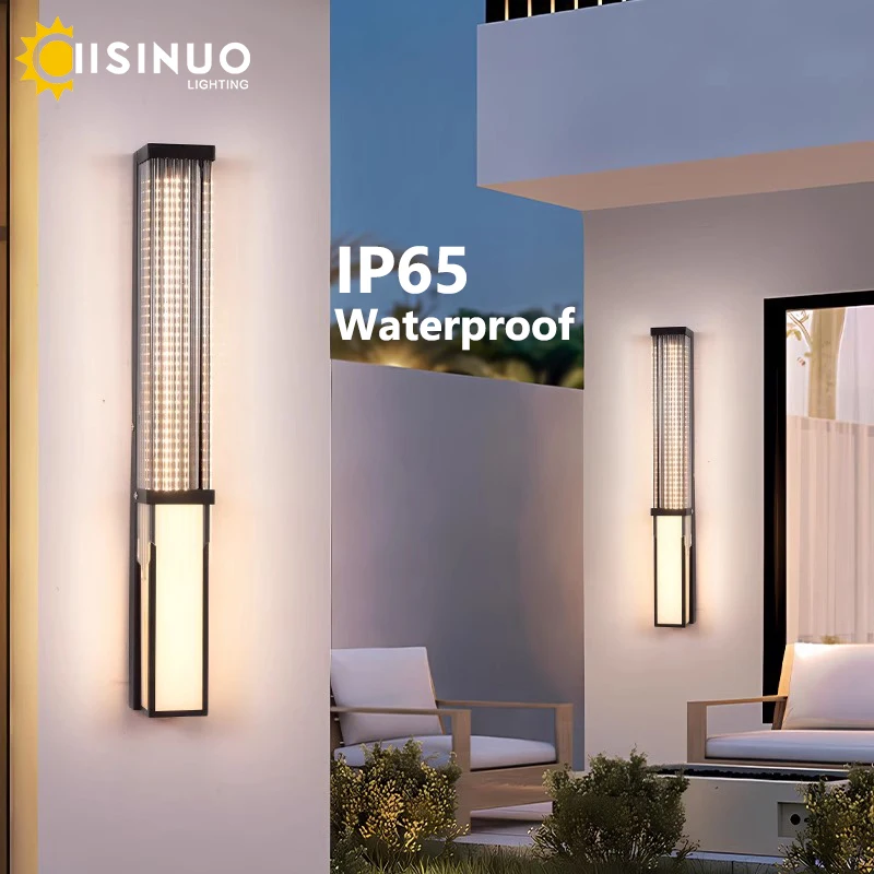Exterior Waterproof Wall Sconces Heavy-Duty Stainless Steel Rustproof Light IP65 Weather-Resistant for Villa Gates/Garden/Patios