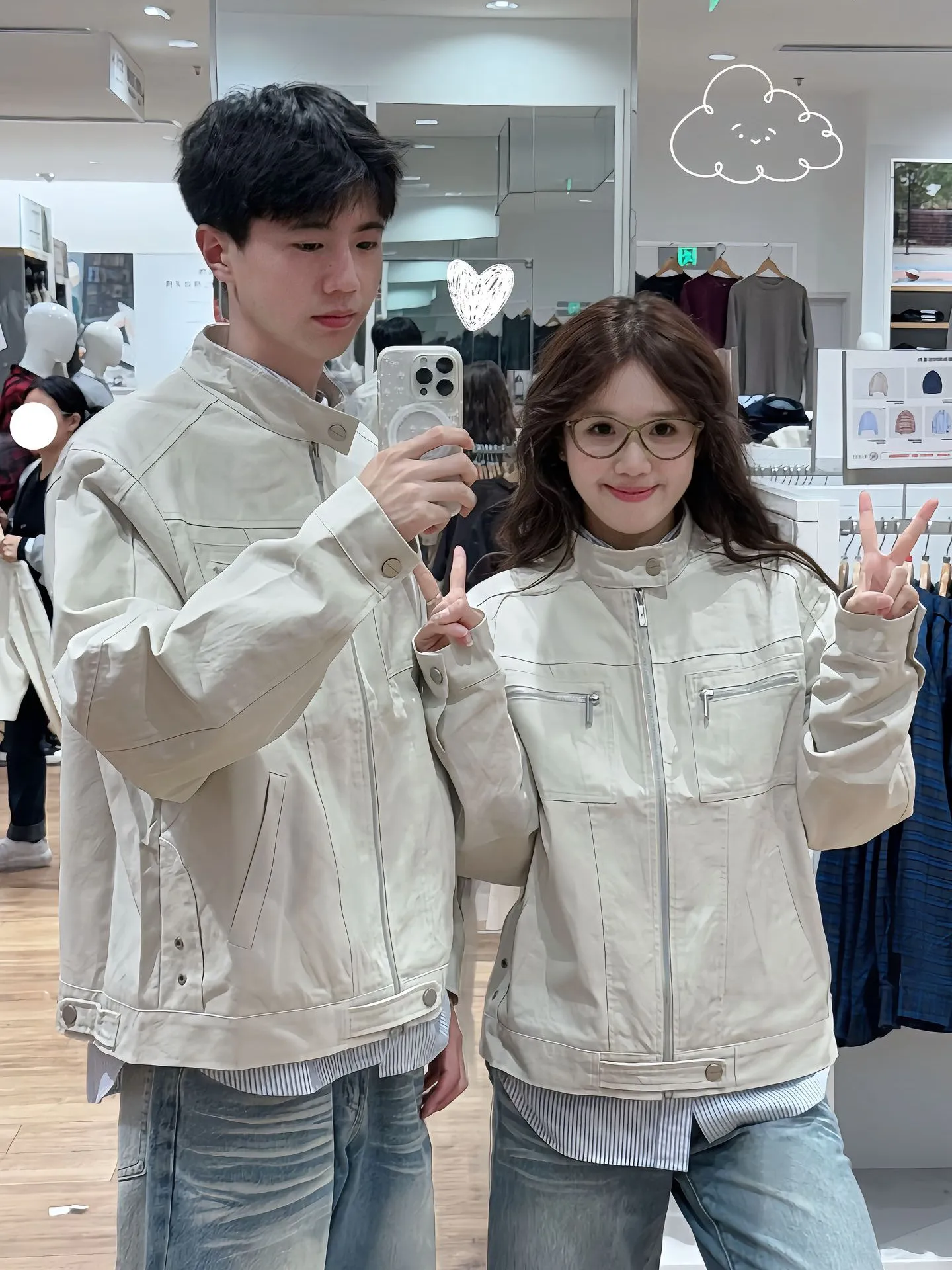 Washed American Retro Harington Jacket for Men And Women Spring Cleanfit Couple High Sensation Deconstructed Workwear Coat