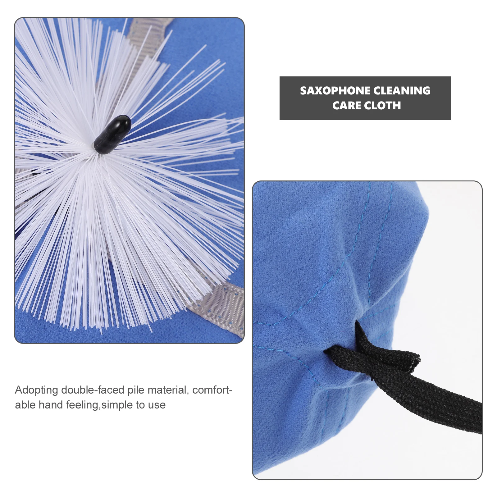 

Saxophone Care Cloth Efficiently Cleans Instruments Fingerprints Dust Oil Stains Comfortable Handling