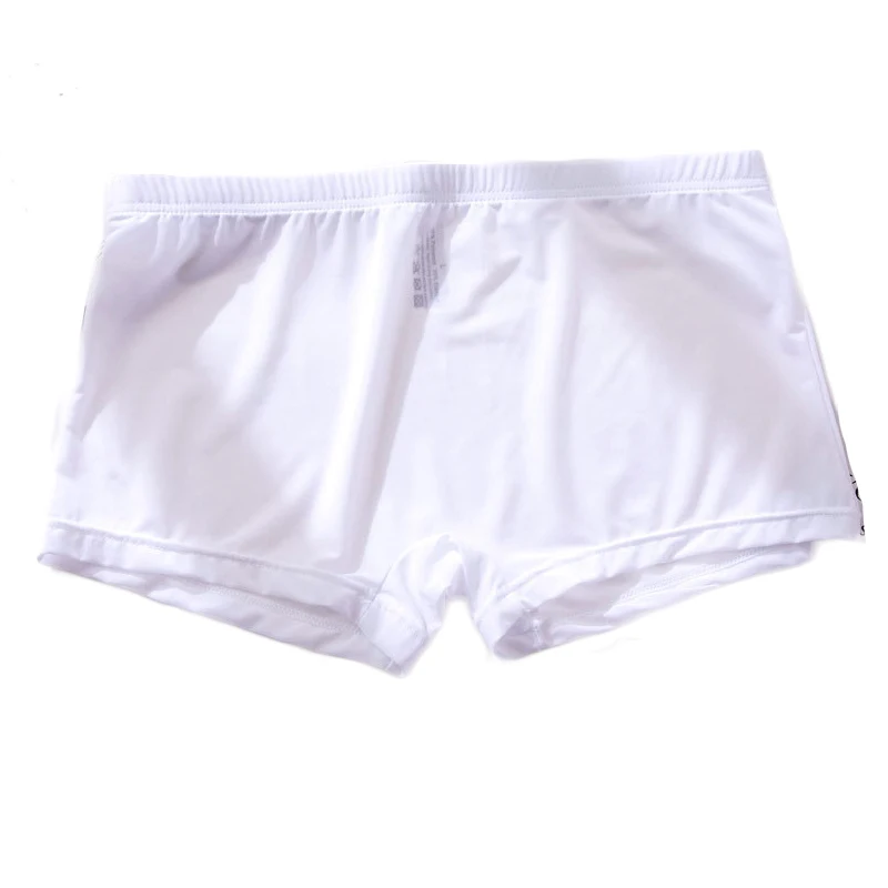 Men's Boxer Ice Silk Underwear Briefs One-piece Transparent Breathable Low Waist Boxers Jockstrap Canzoncillos Hombre