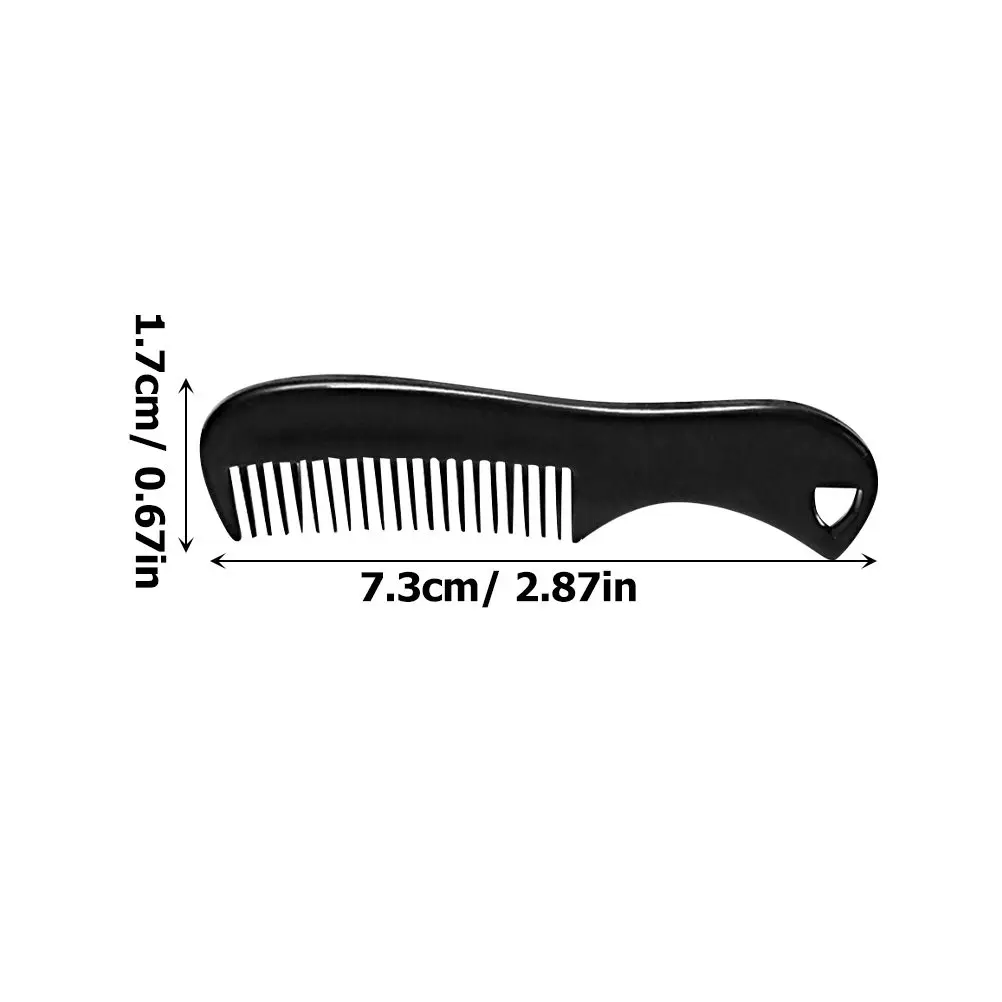 10Pcs Beard Comb Strong Plastic Material Mini Portable Pocket Mustache Styling Tool for Men Grooming Beard Comb