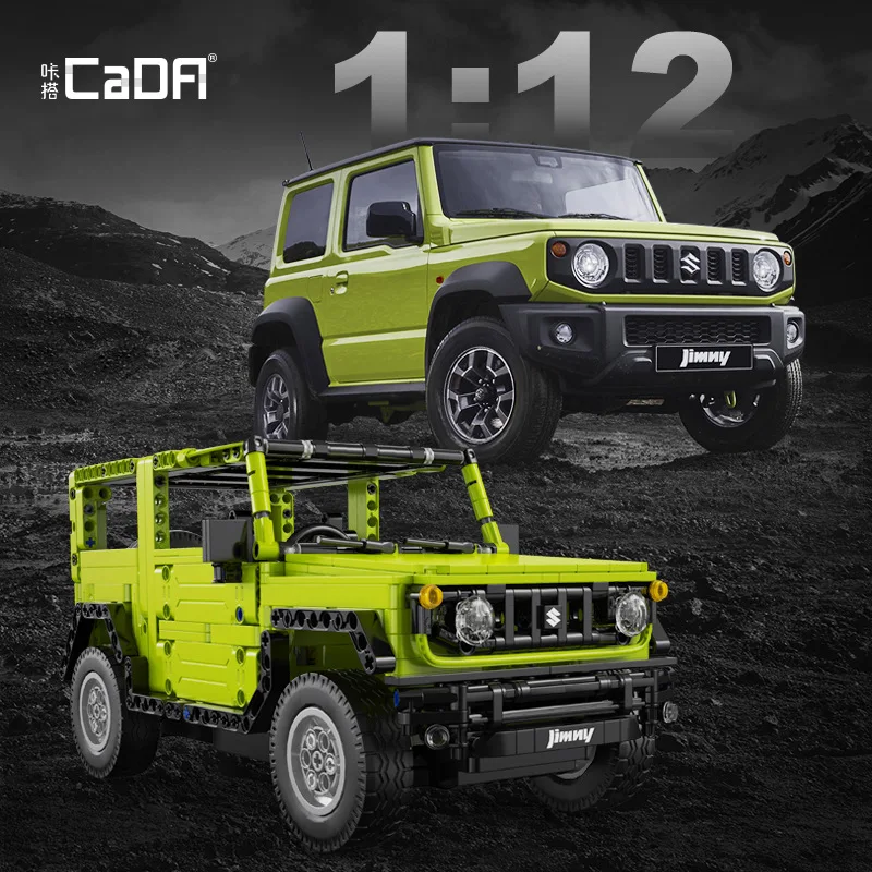 Double eagle click C51201 building blocks to assemble Jimni off-road vehicle mobile programming remote control assembly toy