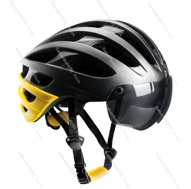 

Cycling Helmets Men's and Women's Mountain Road Bikes Equipped with Goggles and Lights Integrated Helmets