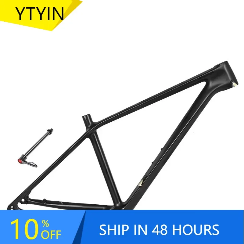 

YTYIN New Non-standard All Black Carbon Fiber Mountain Bike Frame