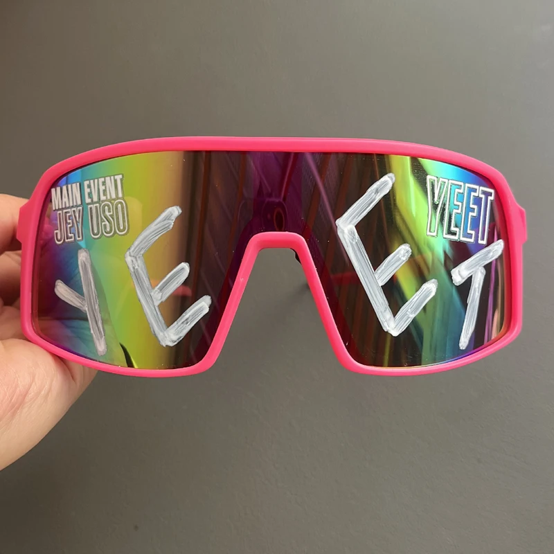 drop-shipping Sunglasses Jey Uso YEET Sports Shades Sunglasses children Glasses Bloodline USOS RARE yellow Sunglasses