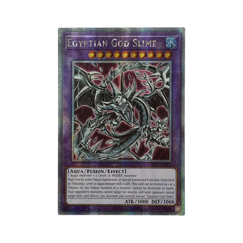 ORICA YUGIOH DIY Proxy Cards Egyptian God Slime Horakhty Slifer Obelisk Ra Starlight Rare English Non-Original Anime Cards