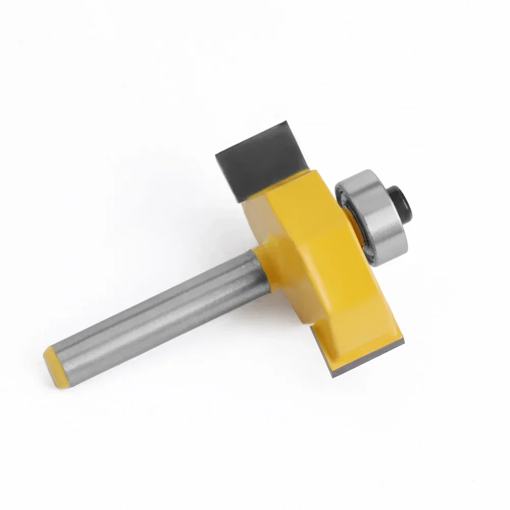 6mm 1/4 Shank T Slot Router Bit Bit with Bearing Wood Slotting Milling Cutter T Type Rabbeting Woodwork Tools for Wood