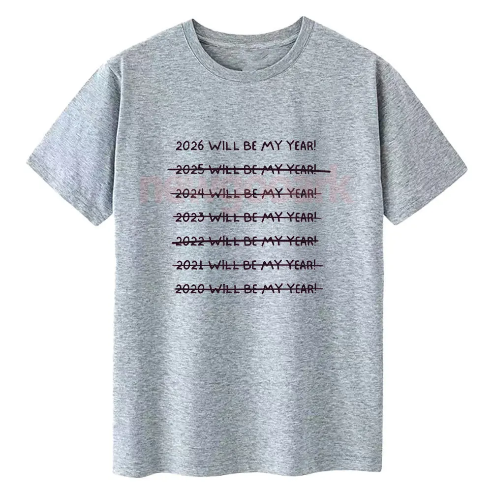 Funny Happy New Year 2026 Graphic T Shirts Woman Man NYE 2026 Party Holiday Cotton Short-sleev Fashion Unisex Adult Tops Tee