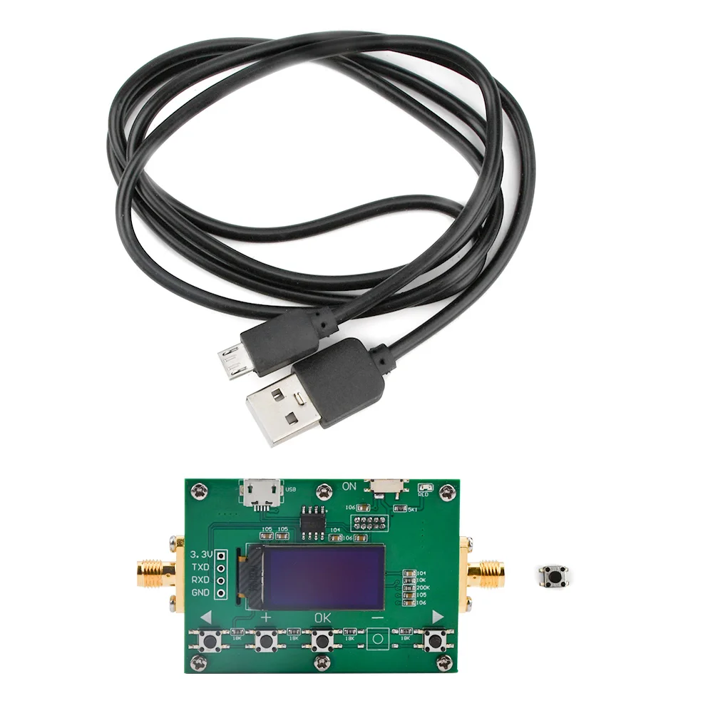 6Ghz RF Digital Attenuator 30DB langkah 0.25DB OLED display pogramable Attenuator modul