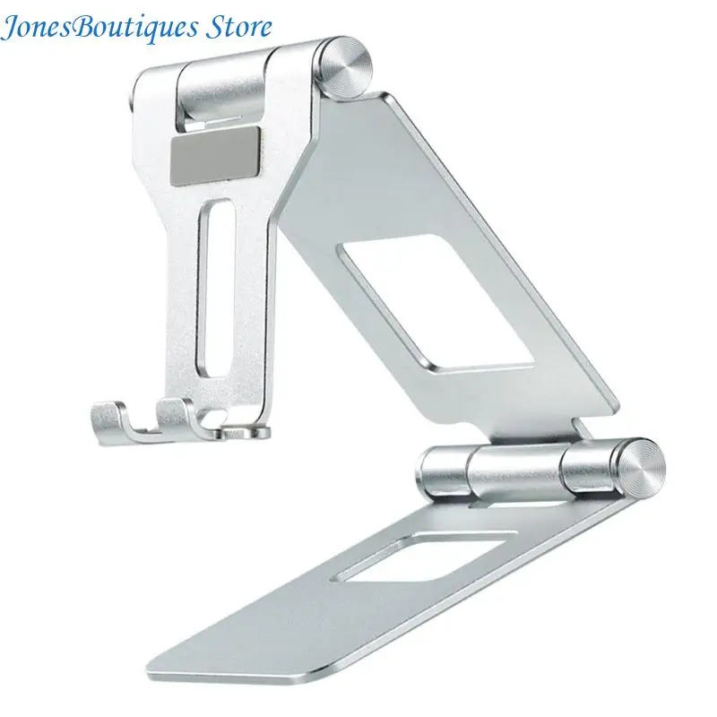 

Phone Holder Universal Height Adjustable Stand for Phone Tablet Tabletop Folding Support Cradle for Watching Video W8KE