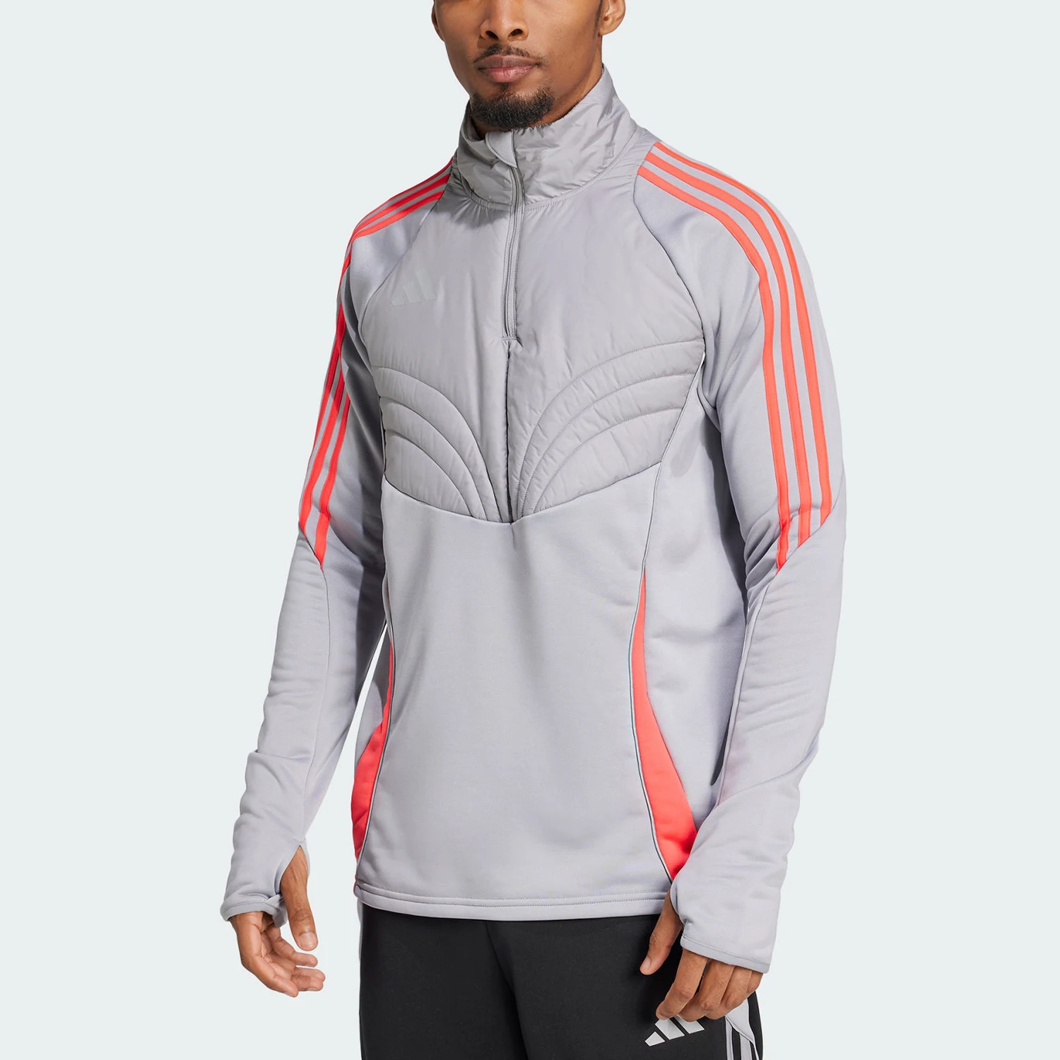 

adidas genuine New Men's Stand Collar Slim Football Training Sweatshirt IY0113