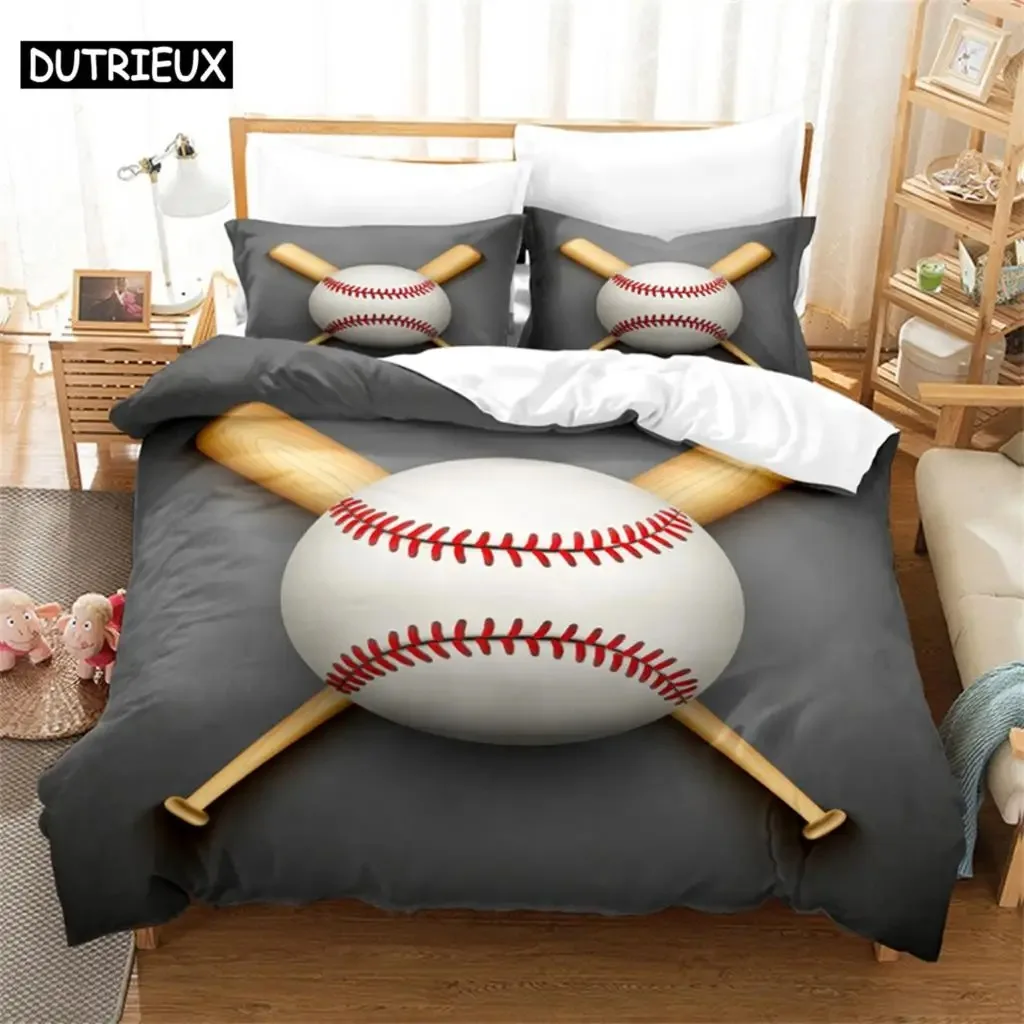 

Baseball Bedding Set Duvet Cover Set 3d Bedding Digital Printing Bed Linen Queen Size Bedding Set Fashion Design