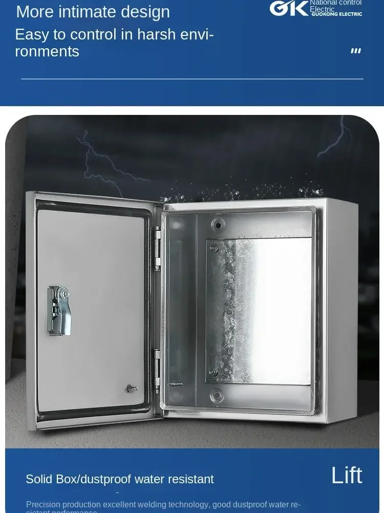 Imagem -02 - Caixa de Distribuição de Projeto de Parede para Eletrônico com Placa de Montagem ao ar Livre de Aço Inoxidável Ip65 Caixa Elétrica à Prova Dágua