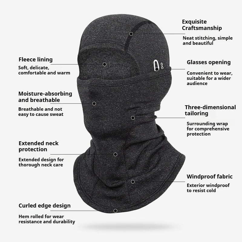 Balaclava Ski Mask Full Face Cover For Men Women Winter Wind Protection And Warmth  Scarf Mask Hood Outdoor Sports