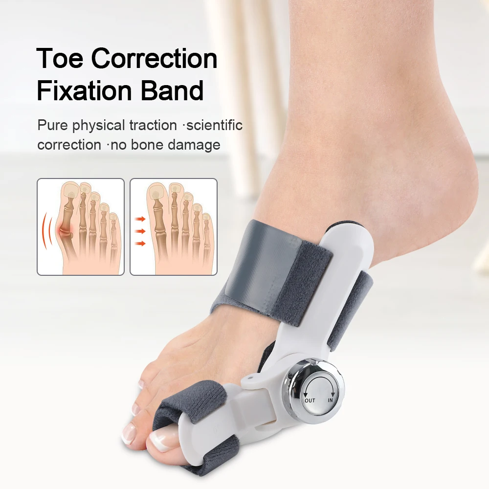 

Bunion Corrector Unisex Foot Hallux Valgus Braces Rotatable Toe Separator Straightener Adjustable Pedicure Finger Toe Corrector