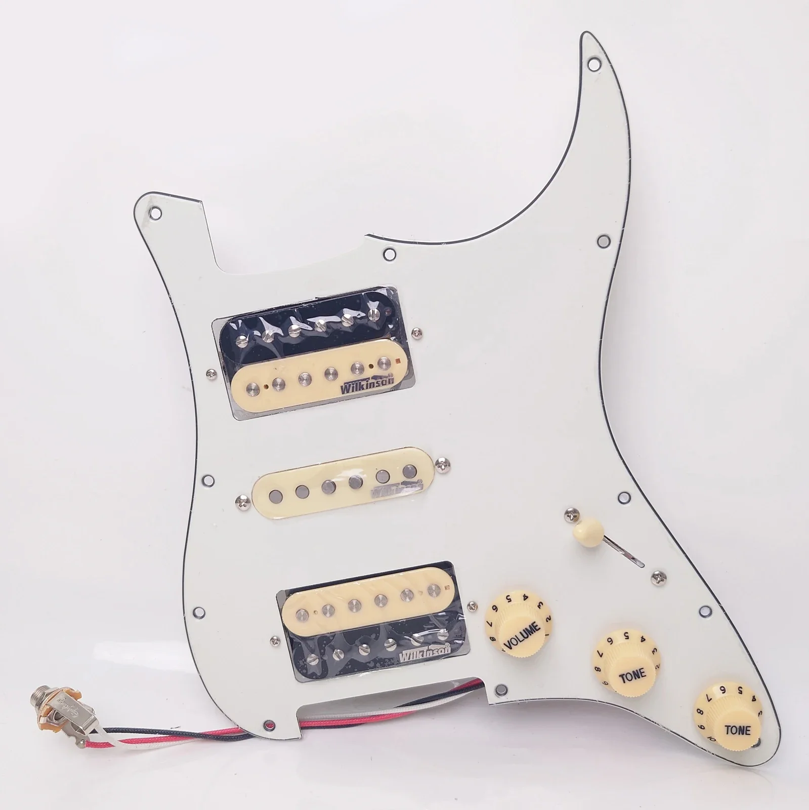 

Guitar Prewired Loaded Pickguard Set with Alnico 5 Humbucker Pickups Set for ST 11 Hole Guitar Accessoires