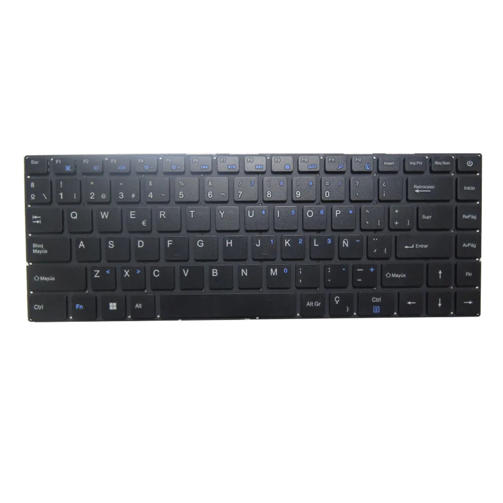 

Клавиатура ноутбука Noblex N14W21 N14WD21 N14WCE128 испанская SP черная без рамки