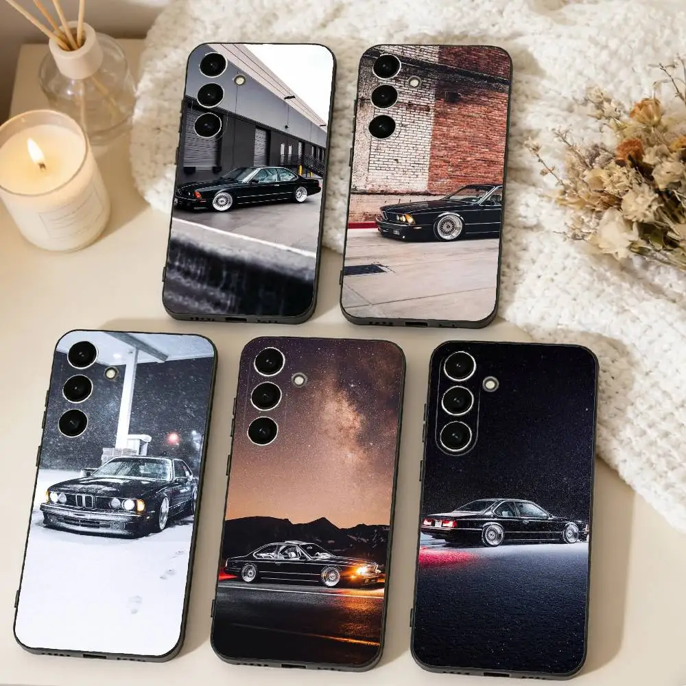 

E-E24 Power Classic car Phone Case For Samsung Galaxy A73,A72,A71,A70,A53,A52,A51,Soft Black Shell