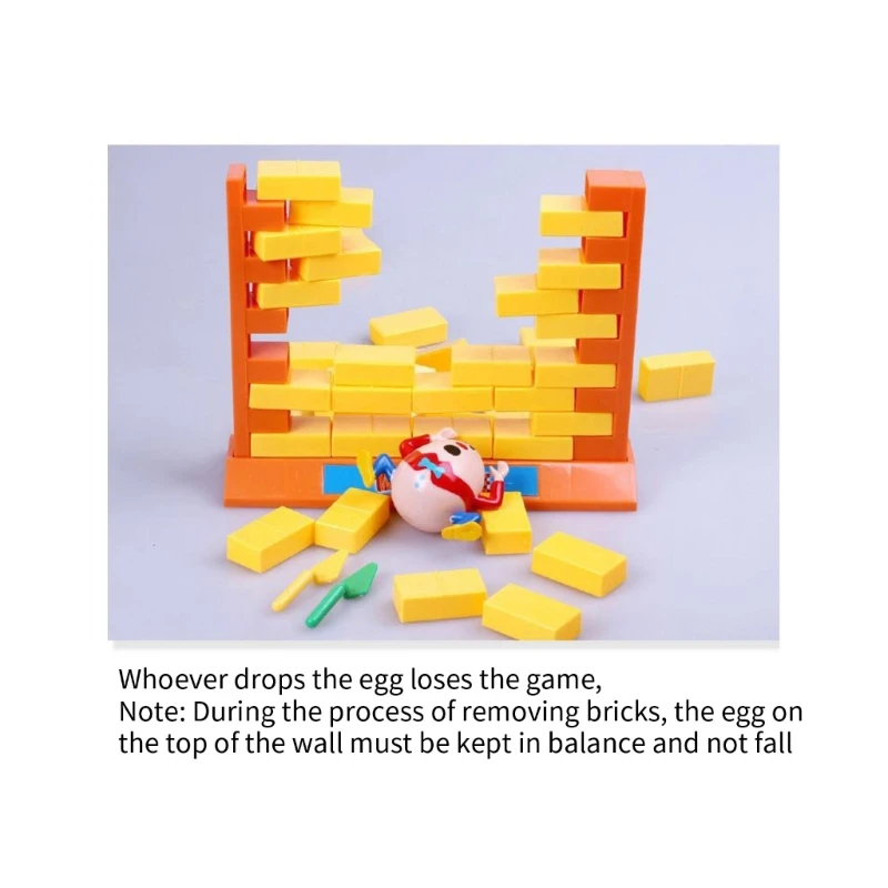 Funny Wall Game Toy for Kids Push Bricks and Make the Fall Children Gifts D5QF