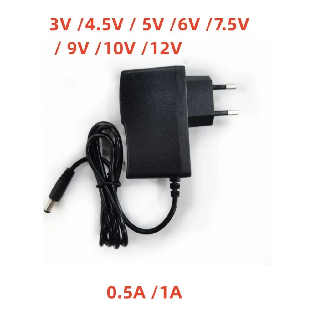 1pcs 100-240V AC to DC Power Adapter for Charger 3V 4.5V 5V 6V 7.5V 9V 12V 0.5A 1A 2A 3A EU US plug 5.5 mm x 2.1 mm