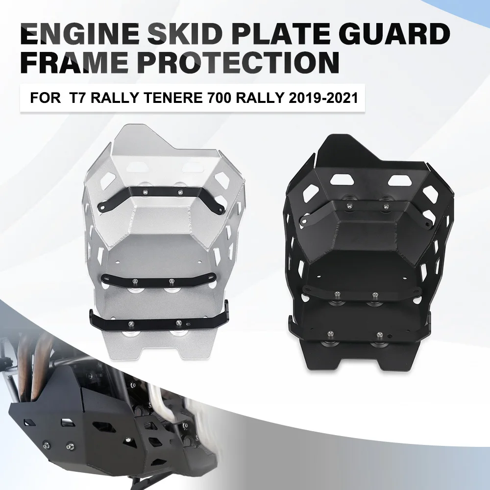

For Yamaha T7 Rally Tenere 700 Rally 2019-2021 Tenere700 Motorcycle CNC Skid Plate Bash Frame Guard Protection Cover Accessories