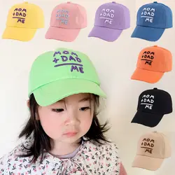 Fashion MOM+DAD=ME Embroidery Baseball Caps Cute Spring Autumn Kids Baseball Hats Adjustable Children's Cap For Boys Girls